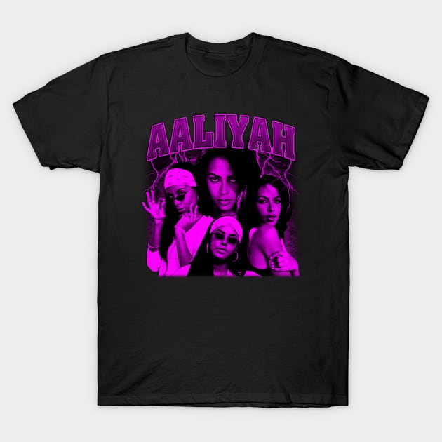 Aaliyah Bootleg Tee Vintage T-Shirt by bmbg trian